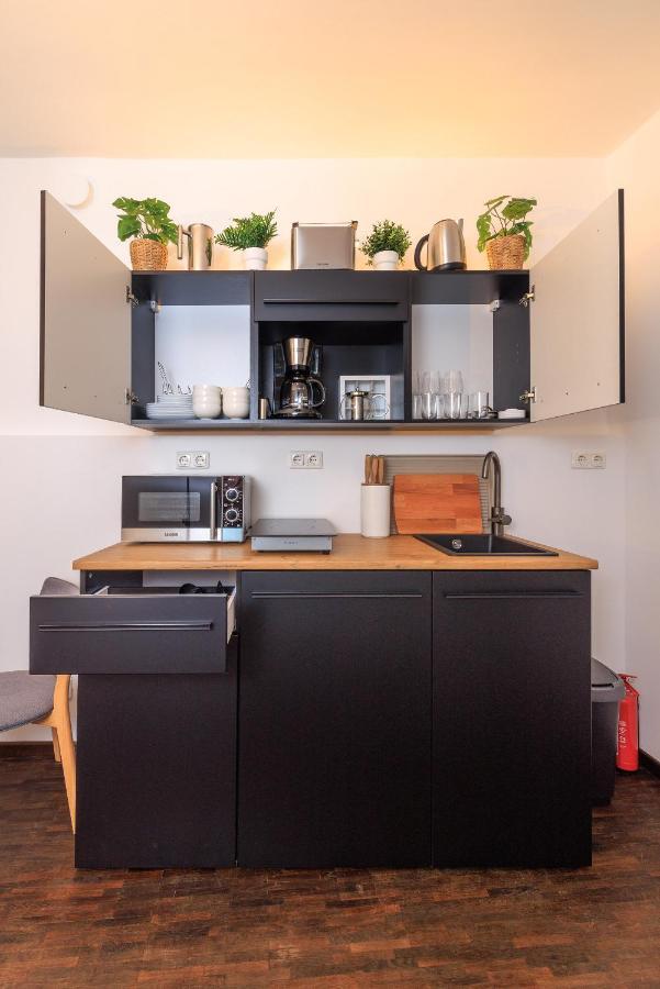 Global Living - Design Apartment I Rathausplatz I Kitchen I Augsburg Luaran gambar