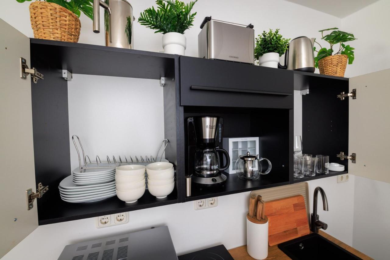 Global Living - Design Apartment I Rathausplatz I Kitchen I Augsburg Luaran gambar